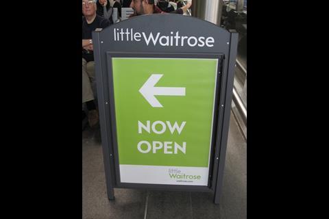 Little Waitrose, King's Cross opened Aug 19